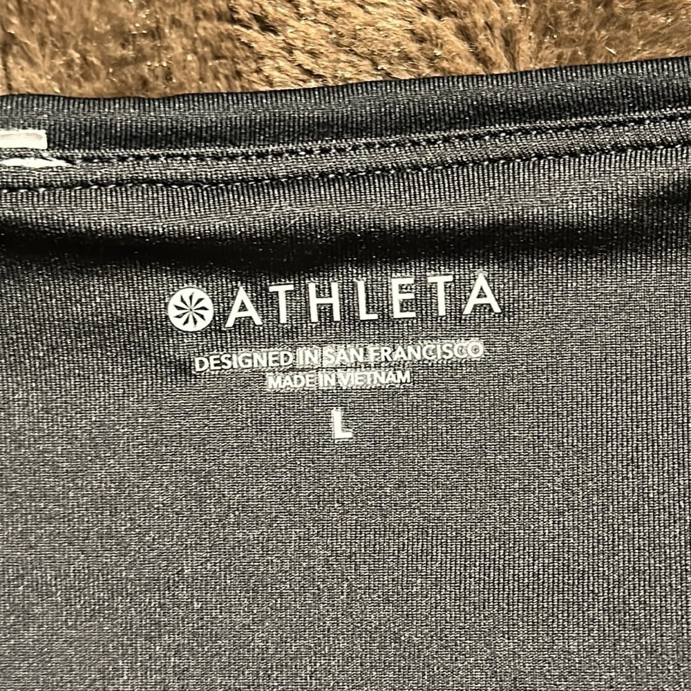 ATHLETA Adjustable Side Tie Black Bikini Bottoms Sz Large - Picture 5 of 6